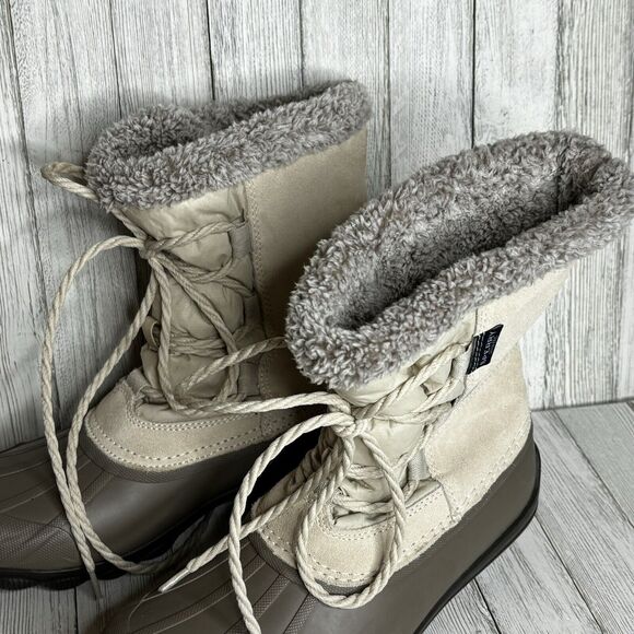 SPERRY Womans 7.5 Quarter  Water Proof Duck Boots # STS99765 Suede Leather Laced - Picture 7 of 11